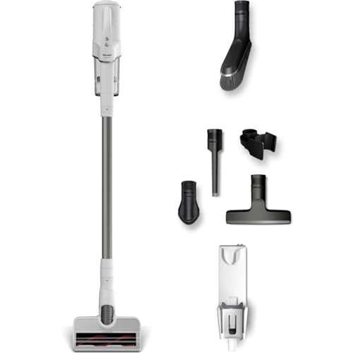 Miele Duoflex Extra Vacuum Cleaner, Cordless and Bagless Multi-Use, Multi-Floor Flexible Stick Vacuum with 2 Attachable Brushes, in Brilliant White / Space Grey by Miele - Used condition - US$349.40