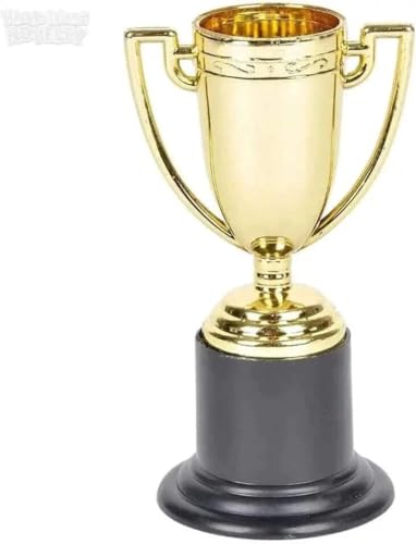 Rhode Island Novelty 4 Inch Gold Tone Plastic Trophy (12 Pieces)