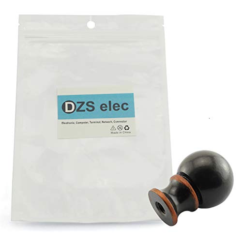 Dzs Elec 1Pc Brown Ball Lamp Finial Oil Rubbed Bronze Metal Ball Lamp Finial 1-1/2 Inch #TOP4
