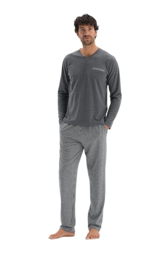 Pyjama pour homme Dagi anthracite en taille XL pour un confort optimal au quotidien