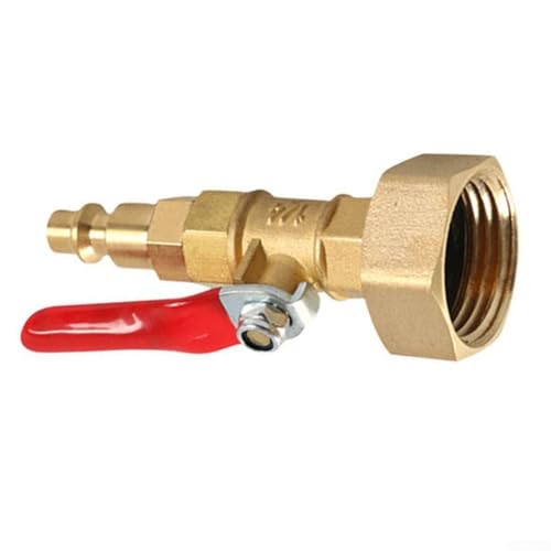 Zilimontt Messing-RV-Sprinkler-Ausblasadapter mit 1/4-Zoll-Schnellanschluss und 3/4-Zoll-Gartenschlauchgewinde, Luftkompressor-Armatur für Wohnmobil, Boot, Reisen (Innengewinde) Zilimontt Messing-RV-Sprinkler-Ausblasadapter mit 1/4-Zoll-Schnellanschluss und 3/4-Zoll-Gartenschlauchgewinde, Luftkompressor-Armatur für Wohnmobil, Boot, Reisen (Innengewinde)