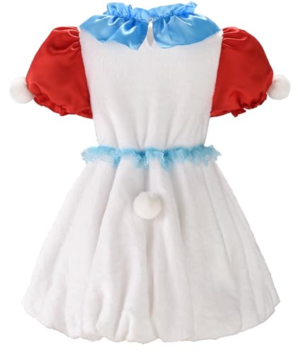 Disfraz completo de conejo blanco para niñas miniatura 2