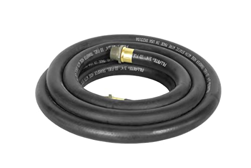 Fill-Rite FRH07514 3/4 Inch x 14 Foot Neoprene Replacement Fuel Transfer Hose with Male Ends Compatible with All Electric Fuel Pumps