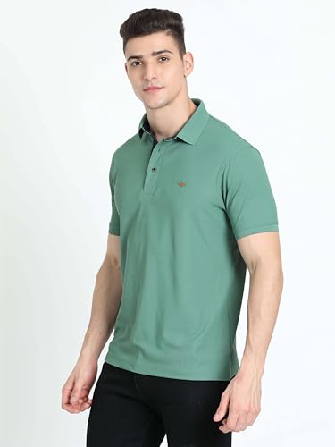 Image of STELLERS Men's Premium Polo T-Shirt Wrinkle Free Quick Dry Soft and Feather Touch Feel Regular Fit
