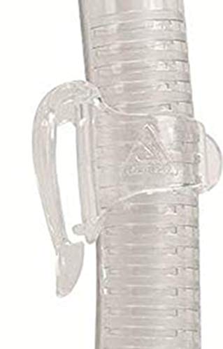 Cressi Top Snorkel - Small breathing tube, Transparent/Aquamarin - Image 3