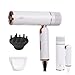 Aria Beauty Ultra Sleek Foldable Hair Dryer - Blow Dryer with Two Speed and Heat Settings - Suitable All Hair Types and Textures - White - 1 pc