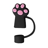 Tapa de paja para beber, tapa de paja antipolvo | de silicona para garras de gato para beber | Herramienta en forma de garra de gato para dormitorio, coche, viaje, escuela