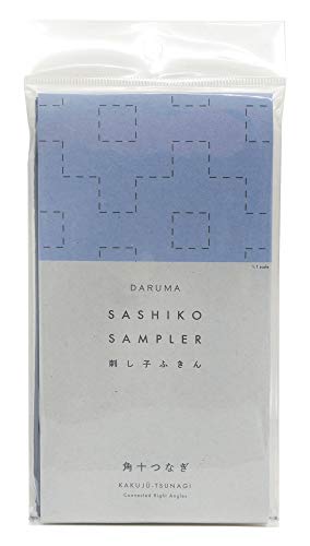 Image of DARUMA Sashiko Sampler Original Cloth Navy Color (Connected RightAngle)