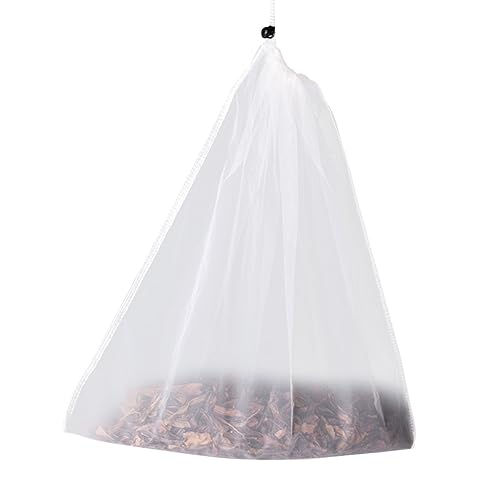 BESTonZON Sachets à Thé Réutilisables En Nylon 34 * 37 Cm Filtres à Thé En Maille Fine Cordon De Serrage En Vrac Pour Lait De Noix Et Boissons Végétales