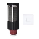 QUARKZMAN Wandmontagebecherhalter Einwegbecherhalter für 3oz - 5oz Einzelschlitz-Papierbecherhalter mit Montagekleber für Zuhause, Büro, Badezimmer, Pausenraum, Fitnessstudio, Schwarz