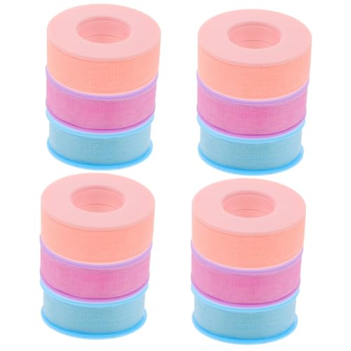 BIUDECO ロール12個 まつげテープ まつげ粘着テープ まつげ分離テープ ラッシュグルーリング eyelashes extension まつげエクステンションツール まつげパッチ 不織布