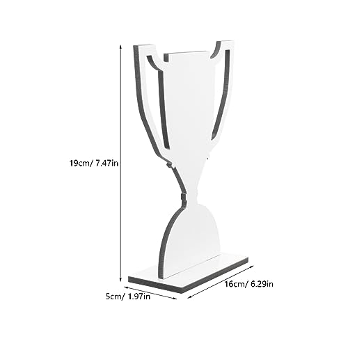 Décorations vierges par sublimation EXCEART pour trophée blanc de table