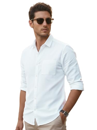 Image of Urbano Fashion Men's Cotton Full Sleeve Regular Fit Casual Solid Shirt