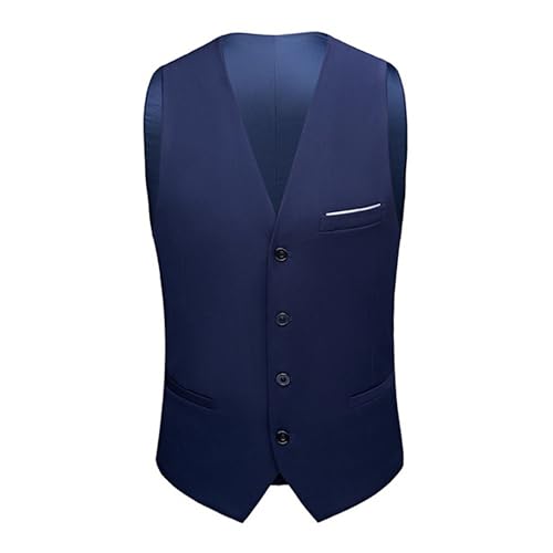 Men’S Suit Set Business Wedding Party Solid Dress Suits Slim Fit 3 Piece Blazer 1 Button Jacket Vest Pants3