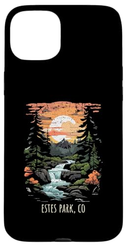Estes Park Colorado, EE. UU., estilo retro de montaña y vintage Carcasa para iPhone 15 Plus