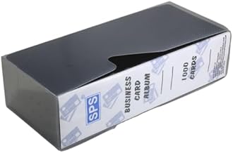 Skrill 1000 Card Visiting Card Holder, Business, Credit, Debit, ID Card Holder/Organizer Holds 1000 Cards (Black)