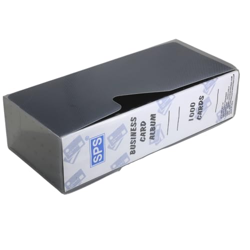 Skrill 1000 Card Visiting Card Holder, Business, Credit, Debit, ID Card Holder/Organizer Holds 1000 Cards (Black)
