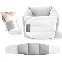 Ergonomic Adjustable Back Support with Contoured Design, Deep Sleep Protection, Sleeping Adjustable Back Support, Lumbar Support Wrap Around, Lightweight Down - Size S/L White L
