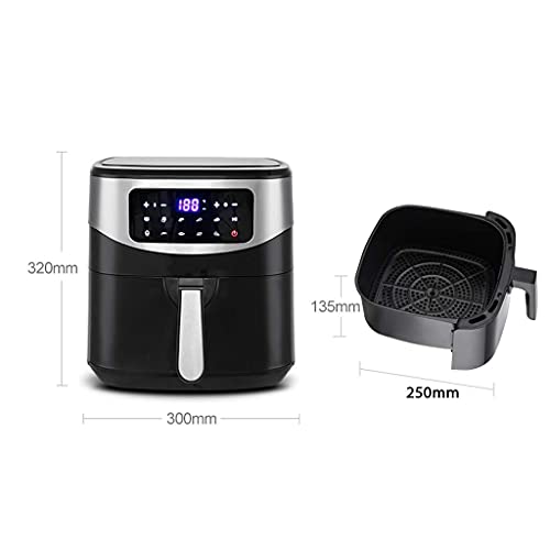 WYCGD Heißluftfritteuse Heißluftfritteuse Home Multifunktions 8L Große Kapazität Ölfreie Fettarme Pommes Frites Maschine Exquisite – Bild 3
