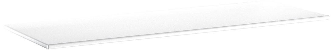 Bolis Italia BA1B040HL2T1 - Mensola Vitra in Vetro temperato di Sicurezza, 40 x 15 x 0,6 cm, Bianco