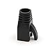VCE 30-Pack Cat6A/Cat7 Ethernet RJ45 Boots Strain Relief Boots Cable Cap Connector Plug Cover Soft Plastic -Black