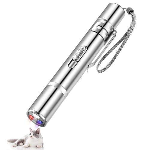 Vinmooog Interaktives katzenspielzeug Katzen Spielzeug Katze Hund Spielzeug Kitten Spielzeug, 7 In1 cat Toy Multimode Spielzeug für Haustiere...