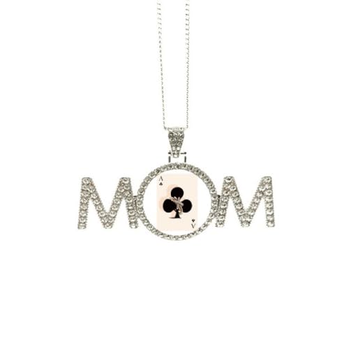Cadeau Fête des Mères : collier cartes à jouer Club A pour maman et grand-mère