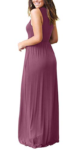 Image of AUSELILY Women's Classic Sleeveless Loose Plain Casual Long Maxi Dresses for Women 2026