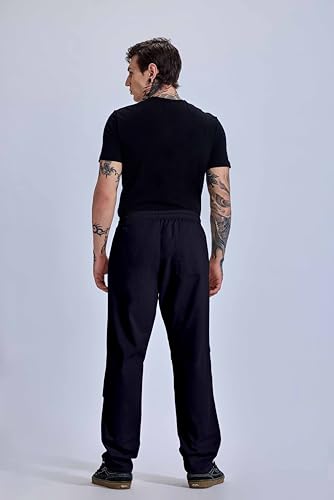 Image of FTX Men Solid Cotton Regular Fit Multicolor Track Pant