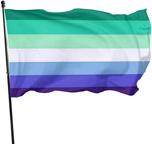 Mlm Pride Flag Gay Man Pride Flag 3x5 Ft Banner bandiera di benvenuto con stampa su un lato