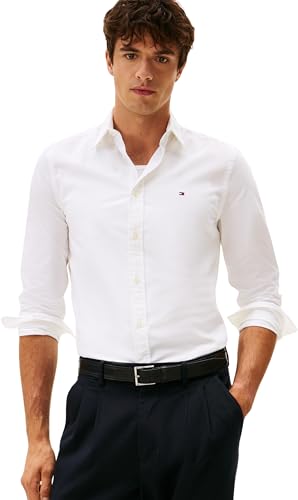 Tommy Hilfiger Herren Hemd Flex Poplin Kent Collar Slim Fit...