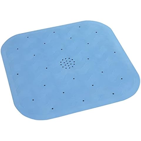 Maximex Duscheinlage Natur-Kautschuk Blau - Quadratisch, Blau, 54 x 54 cm Cover