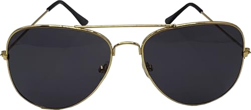 Aviator Top Flight Glasses Costume Accessory Gold