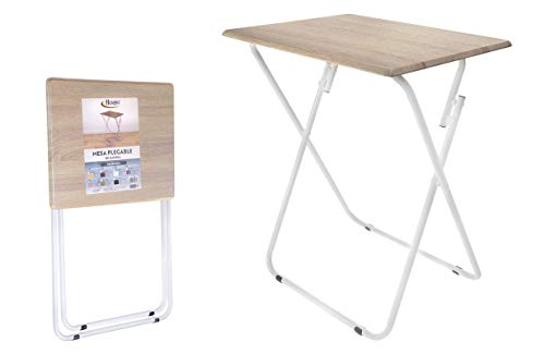 HERSIG - Mesa Plegable Cuadrada | Mesa Auxiliar Plegable Multiusos - 48...