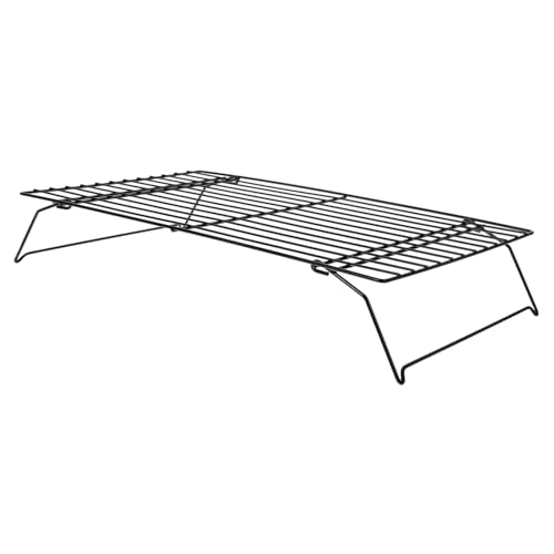 FUNNETOYU Rejilla Para Enfriar Pasteles Pan Tostadas Horno Hornear Galletas Pizza Asar Alambre De Hierro Negro