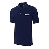 Lexiu Yibai Instructor Embroidery Shrot Sleeve Polo Shirts Embroidered Mens Shirts (Navy,XL)