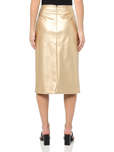 Anne Klein Women's Back Invisible Zip Center Front Seam Midi Skirt2