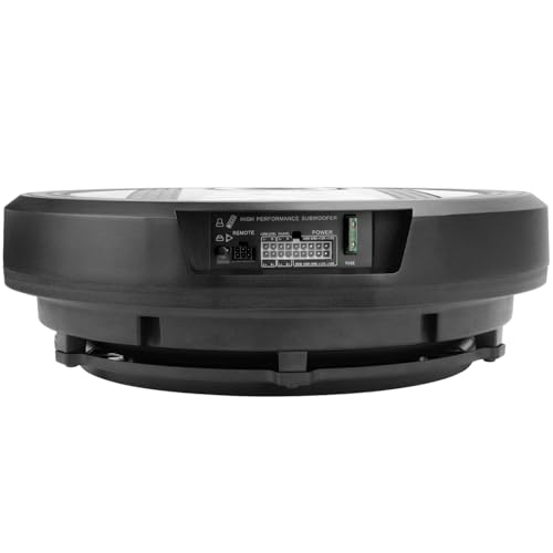 Image of 12 inch Active Spare Tire Subwoofer - 1600W Peak / 200W RMS, Plug & Play Car Subwoofer with Remote Control | Specifically Designed for Spare Tire Well | Deep Bass Car Amplifier Audio System