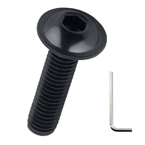 Vis M3 8mm tête bombée noire Fayeploo en acier inoxydable 304 anti-corrosion