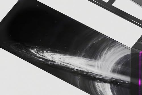 Image of Singularity Premium Desk Mat | Anti-Skid | Anti-Slip | 80 x 30 cm | Laptop Mat for Work from Home /Office /Gaming- Extended Mouse pad and Keyboard Desk mat