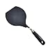 Produktbild HEMOTON Pfannenwender Nylon Turner Spatel Hoch Hitzebeständiger Fisch Turner Koch Turner Pfannkuchen Pizza Spatel Küchen Utensilien Zubehör (Schwarz)