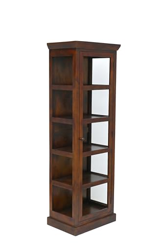 Image of The Attic Indiana Kitchen Cabinet Honey, Multipurpose Cabinet for Bedroom Living Room Study bar, Solid Wood Bookshelf /Kitchen Cabinet, Solid Mango Wood, Honey Matte Finish