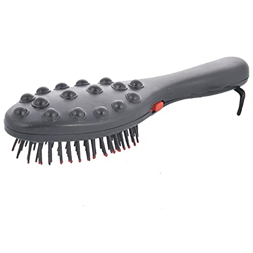 Vendere Electric Vibrating Massager Combs Hair Brush Comb Massager Comb Hair Scalp Hairbrush Head Blood Circulation Blood Massager Colour – Black