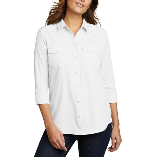 T-shirt anti-humidité manches longues femme protection solaire UPF 50 Eddie Bauer