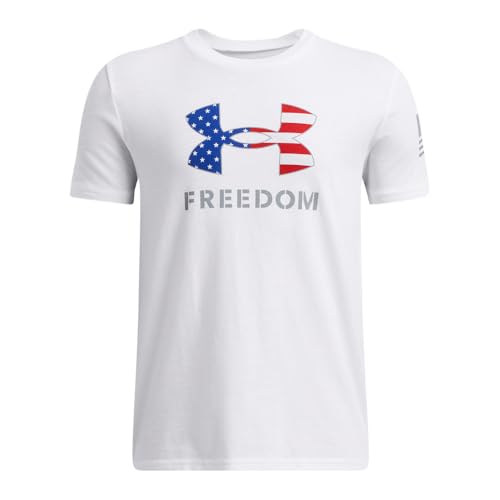 Under Armour Boys' Freedom Big Logo Short Sleeve T Shirt