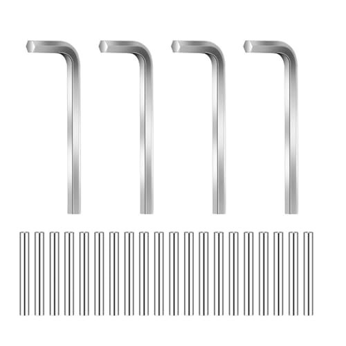 Garage Door Hinge Spring Tension Pin Adjustments Replacement Set 20 Pegs and 4 Hexagonal Key Included for Secure Fixing