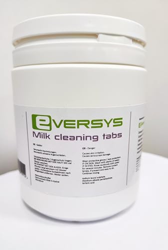 eversys warm clean coffee machine milk cleaning tabs 63 pieces 92 gr each for cameo and enigma