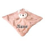 SONA G Designs Personalized Plush Fox Baby Lovey Lovie Security Blanket