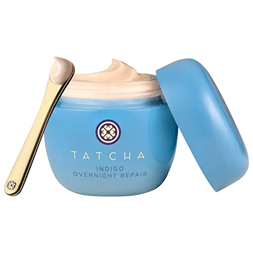 Tatcha Indigo Overnight Repair: Serum in Cream Treatment, Fragrance Free, 50ml | 1.7 oz