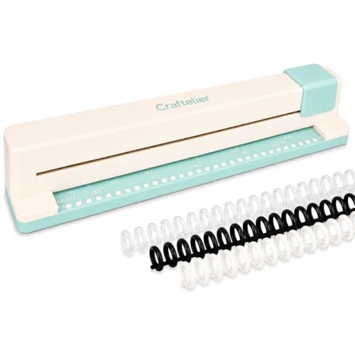Craftelier - Enquadernadora de 30 Forats Quadrats, Capacitat de 5 Fulles